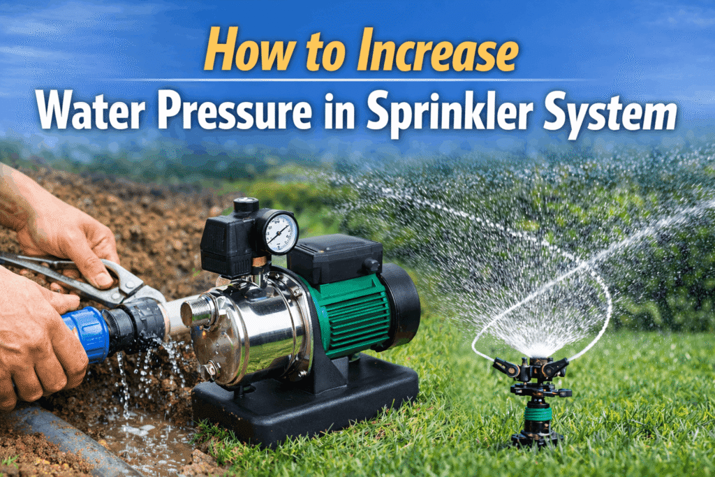 how to increase sprinkler water pressure