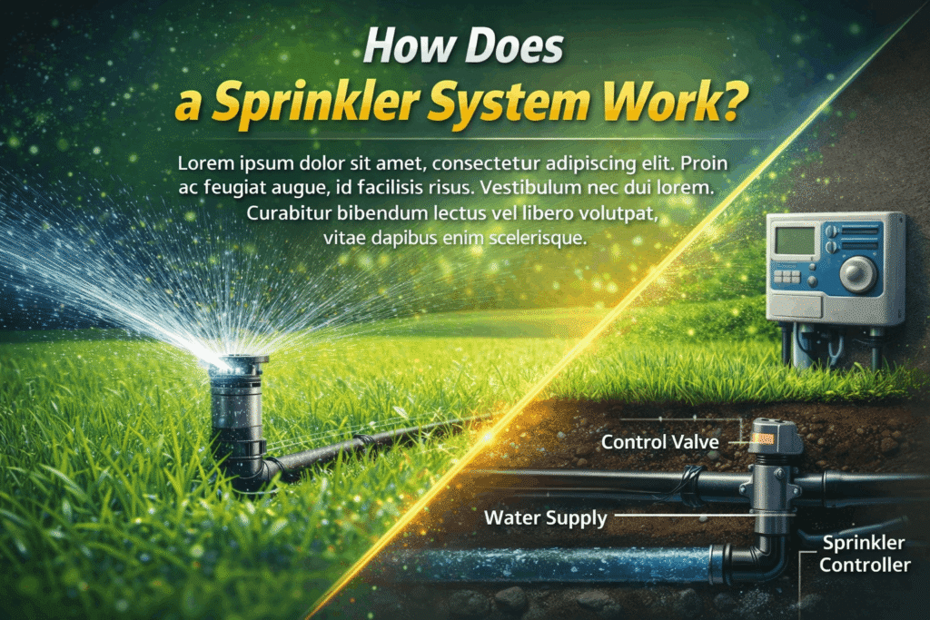 How does a sprinkler system work?