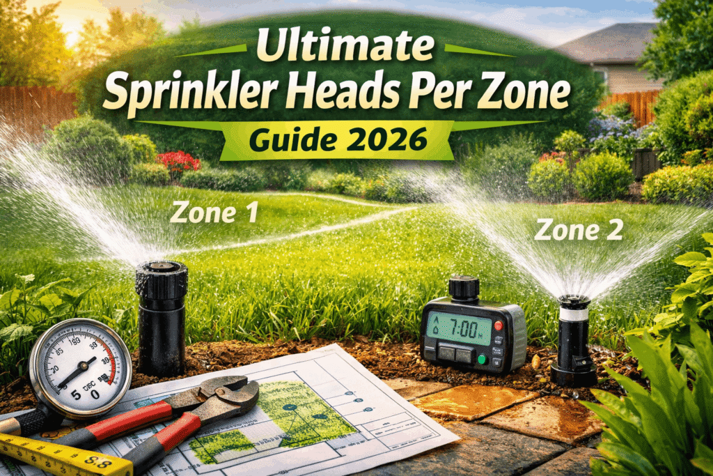 How many sprinkler heads per zone