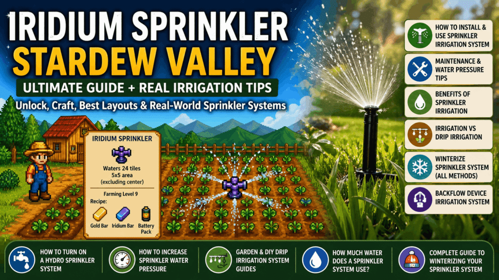 Iridium Sprinkler Stardew Valley
