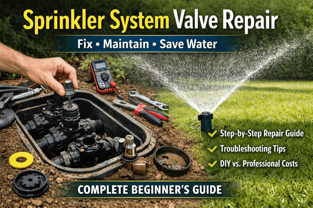 sprinkler system valve repair