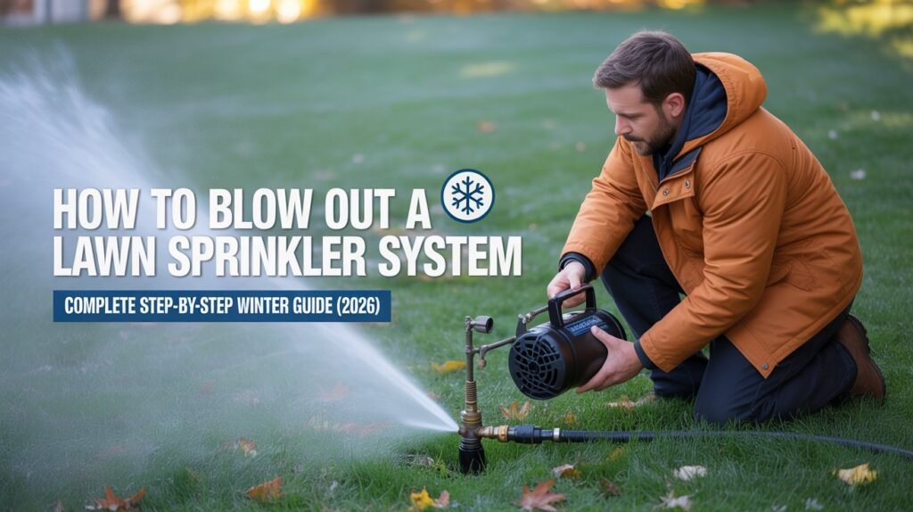 how to blow out lawn sprinkler system