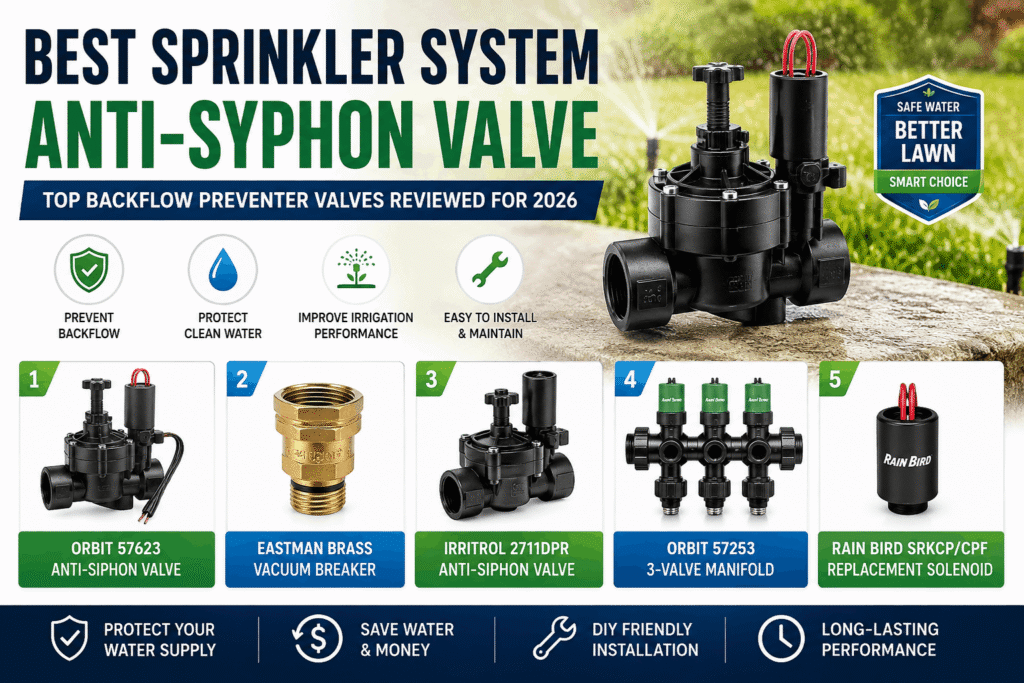 sprinkler system anti-syphon valve