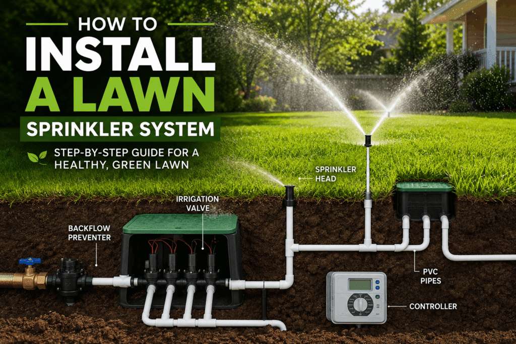 how to install a lawn sprinkler system