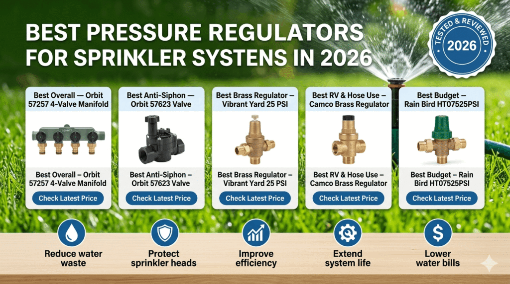 pressure regulator for sprinkler system