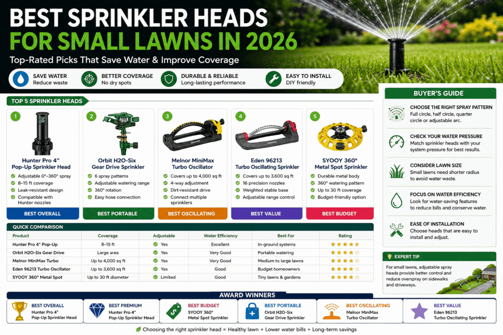 best sprinkler heads for small lawns