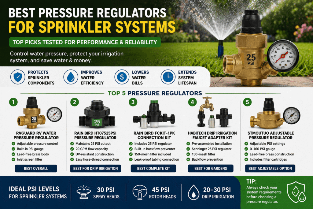 pressure regulator for sprinkler system