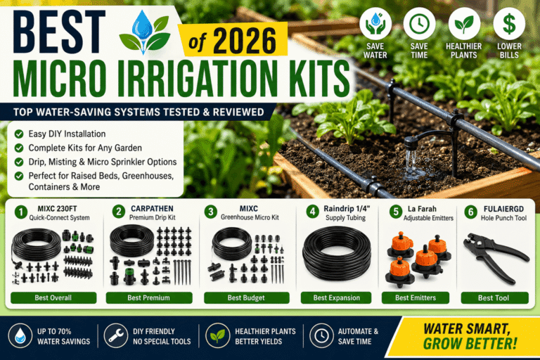 Kit Micro Irrigation 2026: Best Drip Irrigation Kits for USA Gardens