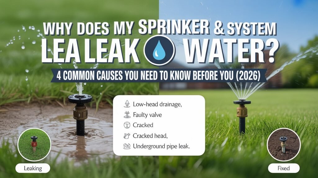 why does my sprinkler system leak water