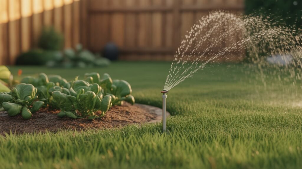motion activated sprinkler for pest control